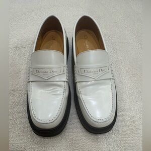 Dior Womem’s “boy” Off-White Loafers 37